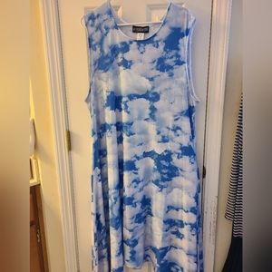 Pyramid Collection 3X blue sky dress